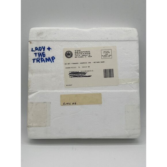 Walt Disney Lady And The Tramp Ruff-House Collectible Decorative Porcelain Plate - Picture 2 of 5